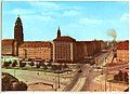 Pirnaischer Platz noch ohne Nord-Süd-Trasse der Straßenbahn, 1963