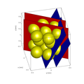 3D atomic structure with selected planes