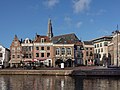 Haarlem, church (de Sint Bavokerk) with monumental houses