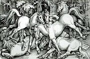 Hans Baldung: Holzschnitt, 1534, im Almanach Nr. 56