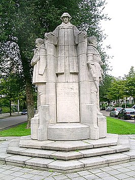 Voorkant van monument