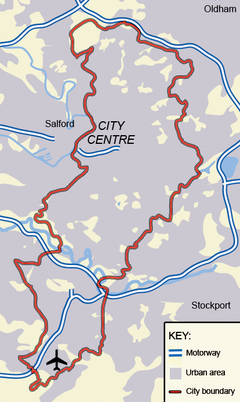 Map of Manchester