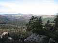 View of the Kirnitzschtal area from the Affensteine rocks