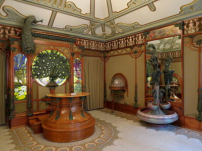 The jewellery shop of Georges Fouquet at 6 rue Royale, Paris, designed by Alphonse Mucha, now in the Carnavalet Museum (1901)