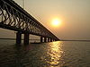 A portion of the Godavari rail bridge