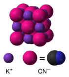 A kálium-cianid molekulaképlete
