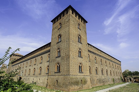 Seitliche Ansicht der Schloss.