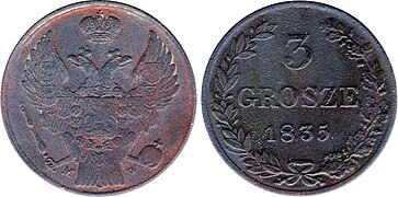 3 grosze 1835