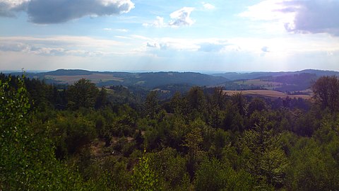 Aussichtsfelsen, Blickrichtung Südwest