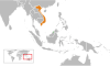 Location map for Brunei and Vietnam.