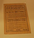 Manifesto from the Padilla campaign.