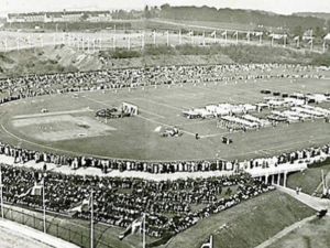 Die Eröffnung des Gentofte Stadion am 27. September 1942