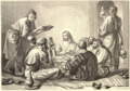 Jesus eating with sinners and tax-collectors