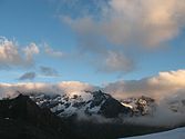 Vordere Ölgrubenspitze (3452 m), Bliggspitze (3454 m), Eiskastenspitze (3371 m) und Wurmtaler Kopf (3225 m)