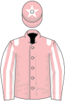 Pink, white epaulets, white and pink striped sleeves, pink cap, white star