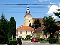 Centrul satului cu biserica evanghelică și Primăria (monumente istorice)