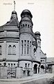 Postcard of the former synagogue in c. 1915