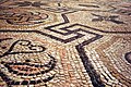 Dettaglio di mosaico antico, da uno dei pavimenti della villa romana rinvenuta nel Museo di Santa Giulia, Brescia.