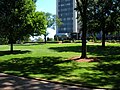 A view of the campus of Stevens Institute of Technology.