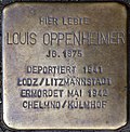 Stolperstein für Louis Oppenheimer (Beethovenstraße 8)