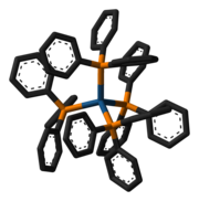 3D model of the tetrakis(triphenylphosphine)platinum(0) molecule