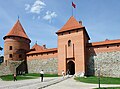 Eingang zur Inselburg Trakai, Litauen