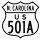 U.S. Highway 501A marker
