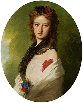 Portret van Zofia Potocka