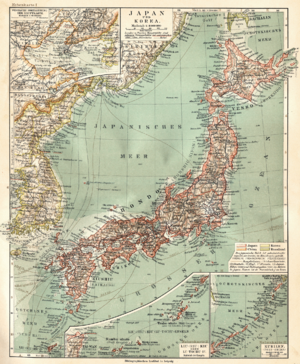 Korea og Japan i 1905.