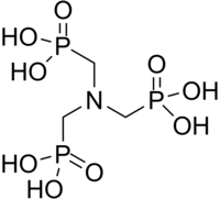 Strukturformel von Aminotrimethylenphosphonsäure