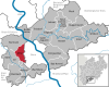 Lage der Gemeinde Alfter im Rhein-Sieg-Kreis