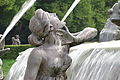 Wasserspeierin im Latonabrunnen Herrenchiemsee