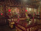 The interior of Lecheng Temple