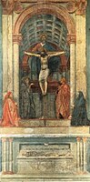 Η Αγία Τριάδα, νωπογραφία, 1426-1428, Φλωρεντία, Santa Maria Novella