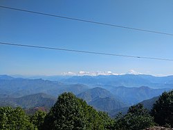 View of High Himalayas from Gulmi district
