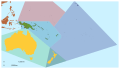 Map of Oceania with no text