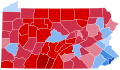 Image 362020 U.S. presidential election results by county in Pennsylvania   Democratic   Republican (from Pennsylvania)