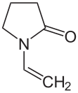 Strukturformel von N-Vinylpyrrolidon