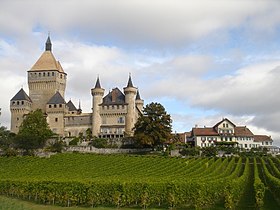 Das Schloss von Vufflens-le-Château