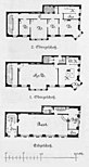 Grundrisse des Neubaus von 1888