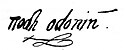 Hugh Roe O'Donnell II Aodh Ruadh Ó Domhnaill II's signature