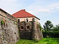 Muur van het Hongaarse fort van de burcht van Oezjhorod