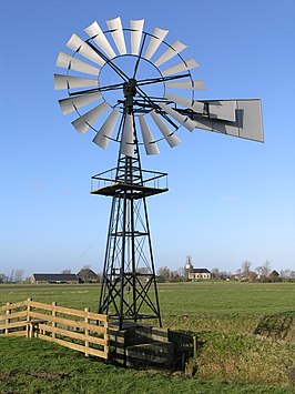 De windmotor van Baijum in 2007