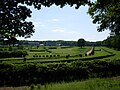 Pferderennbahn mit Golfplatz im Innenbereich