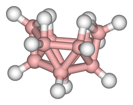 Molecuulmodel van decaboraan