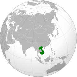 Map of French Indochina, excluding Guangzhouwan
