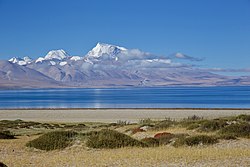 Lake Manasarovar and Mount Naimona'nyi