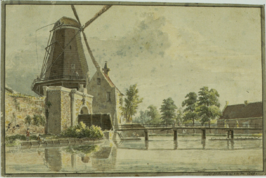 Raampoort, Noordwestzijde met Doelmolen