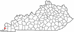 Location of Columbus, Kentucky