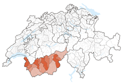 Harita Kanton Valais